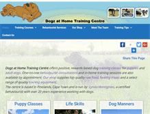 Tablet Screenshot of dogzathome.co.za